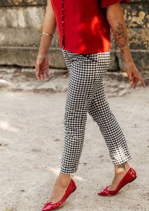 
                  
                    Load image into Gallery viewer, Pattern Cigarette Trousers LOULOU
                  
                