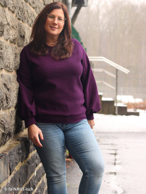 
                  
                    Load image into Gallery viewer, Ribbed Jersey Plum
                  
                