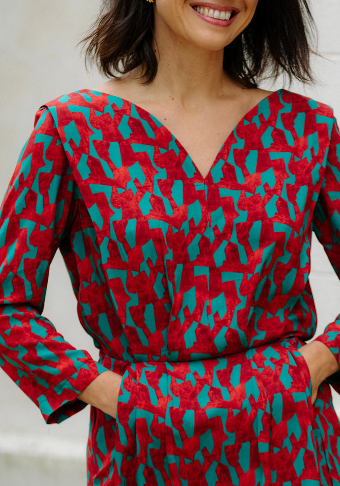 
                  
                    Load image into Gallery viewer, Pattern Dress NOTTE
                  
                