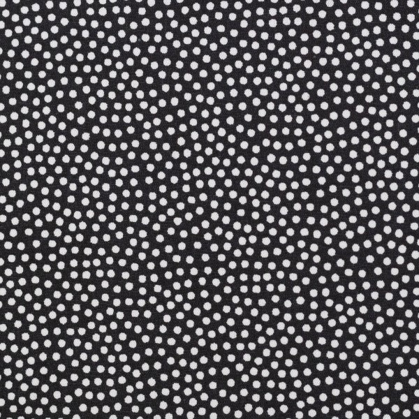 Cotton Poplin Tiny Dots Black