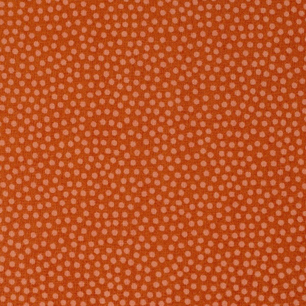 Cotton Poplin Tiny Dots Terracotta