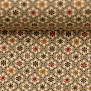 
                  
                    Load image into Gallery viewer, Cotton Julia Small Flowers Taupe
                  
                