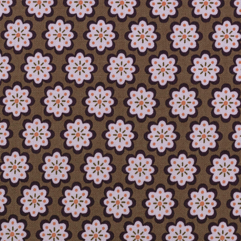 
                  
                    Load image into Gallery viewer, Cotton Julia Flowers Brown
                  
                