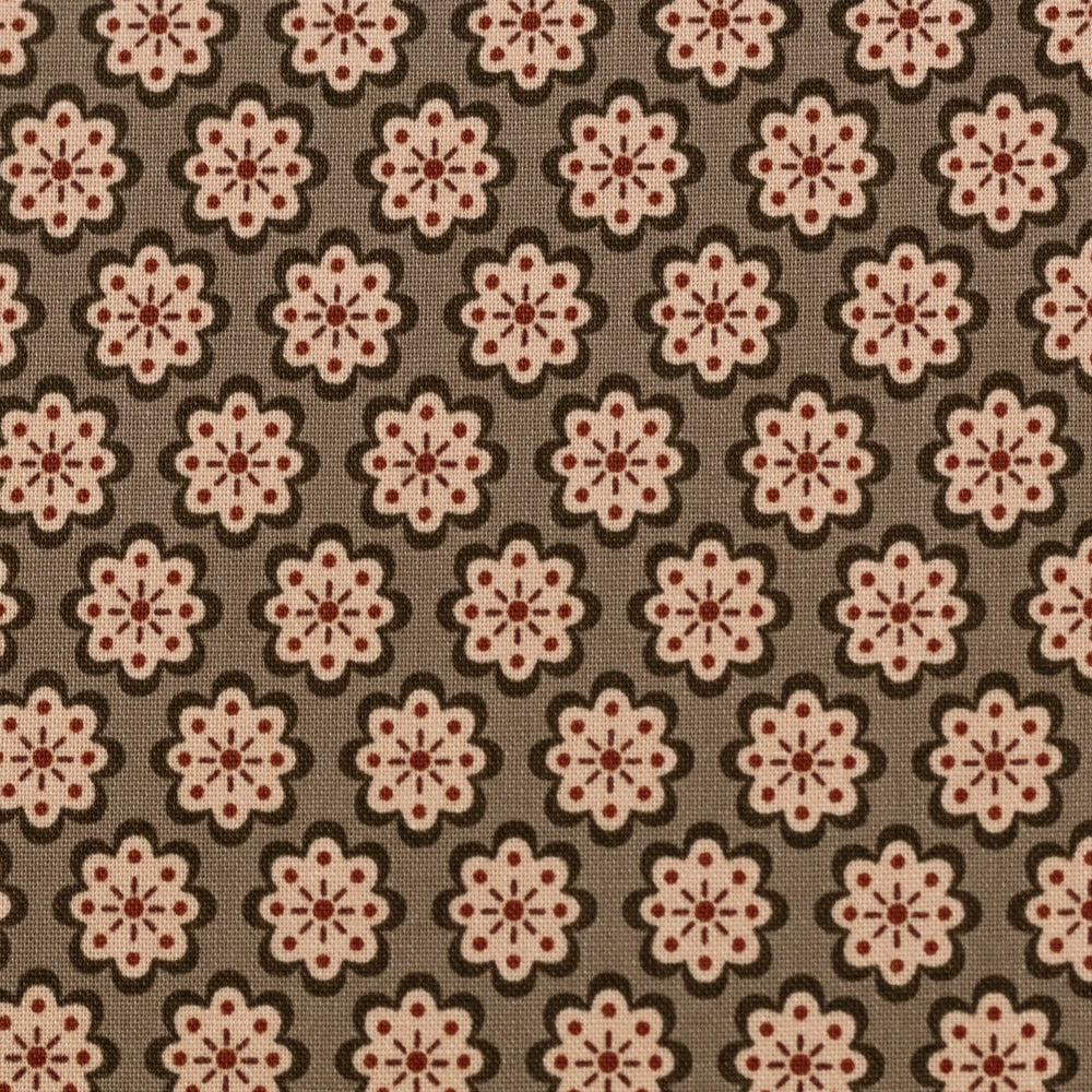 
                  
                    Load image into Gallery viewer, Cotton Julia Flowers Taupe
                  
                