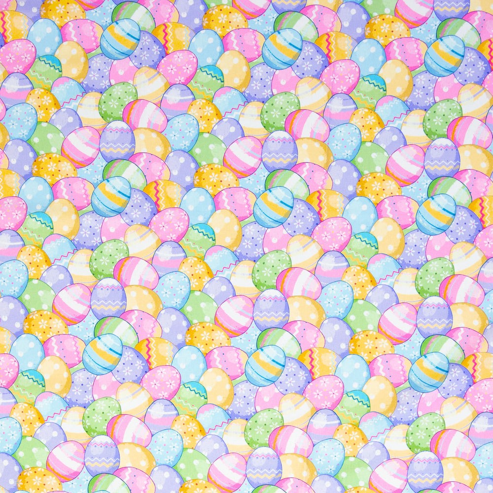 
                  
                    Load image into Gallery viewer, Cotton Poplin Happy Easter Eggs
                  
                