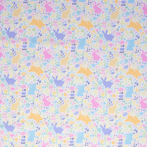 
                  
                    Load image into Gallery viewer, Cotton Poplin Happy Easter Bunnies
                  
                
