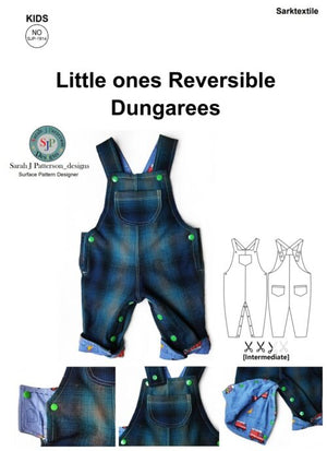 
                  
                    Load image into Gallery viewer, Pattern Dungarees 0-2yrs
                  
                
