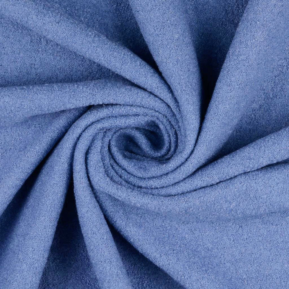 Wool Boucle Denim Blue