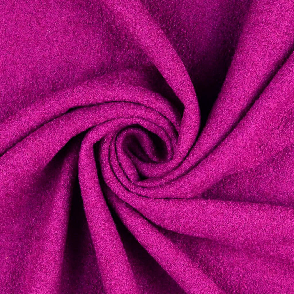 Wool Boucle Magenta Pink