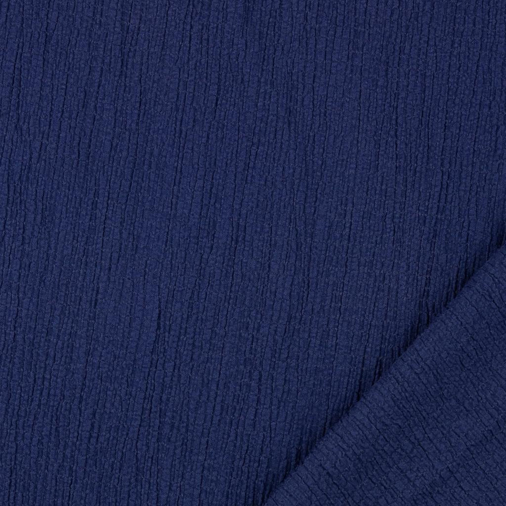 
                  
                    Load image into Gallery viewer, Viscose Bubble Crash Navy Blue
                  
                