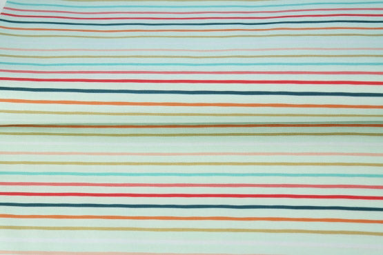 Cotton Poplin Stripes Light Mint