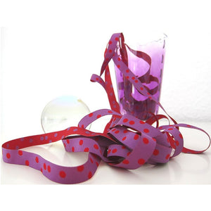 
                  
                    Load image into Gallery viewer, Dots Ribbon Purple/Red
                  
                