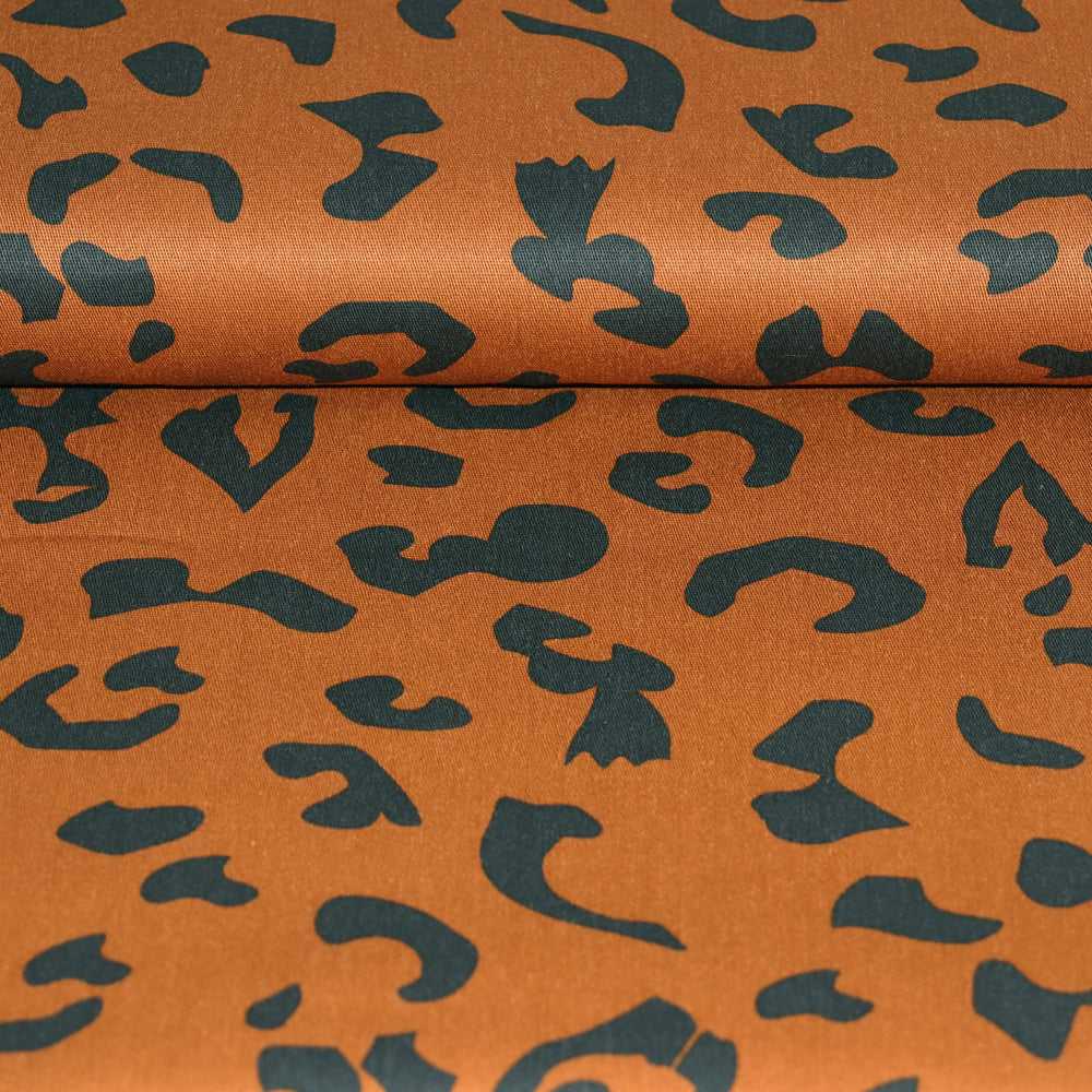 
                  
                    Load image into Gallery viewer, Stretch Denim Leopard Print 90x145cm
                  
                