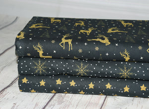 
                  
                    Load image into Gallery viewer, Christmas Cotton Poplin Stars
                  
                