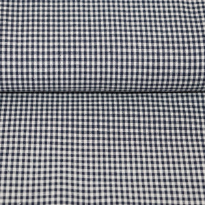 
                  
                    Load image into Gallery viewer, Gingham Cotton White/Dark Blue
                  
                