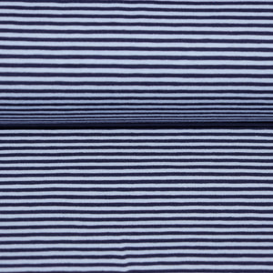 
                  
                    Load image into Gallery viewer, Jersey Fine Stripes Navy
                  
                