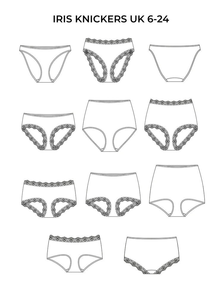
                  
                    Load image into Gallery viewer, Sewing Pattern Knickers IRIS
                  
                