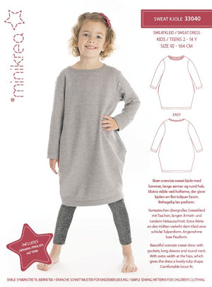 
                  
                    Load image into Gallery viewer, Pattern Sweatshirts Dress Kids
                  
                
