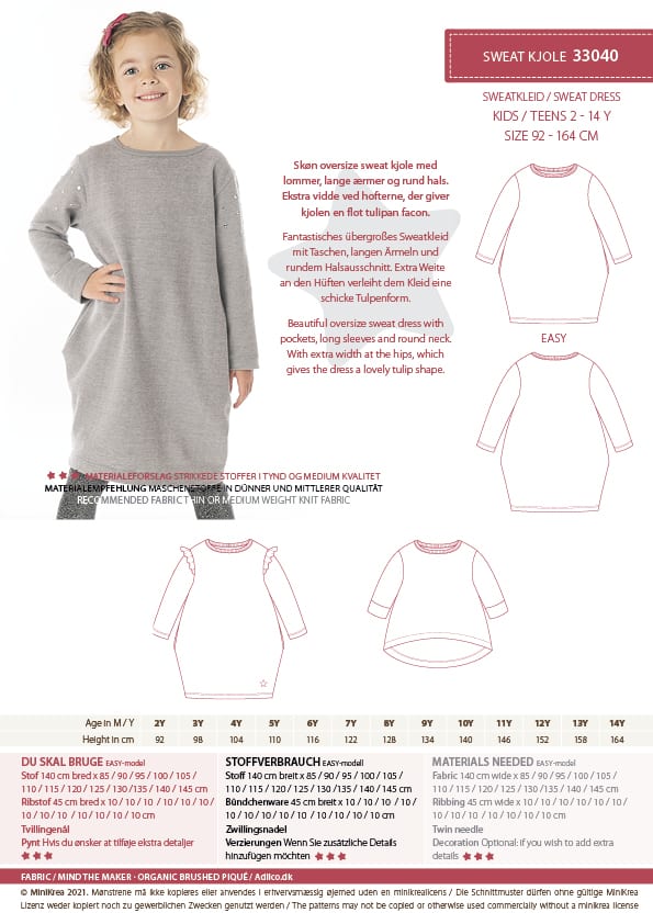 
                  
                    Load image into Gallery viewer, Pattern Sweatshirts Dress Kids
                  
                