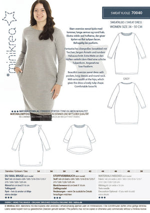 
                  
                    Load image into Gallery viewer, Pattern Sweatshirts Dress Ladies
                  
                