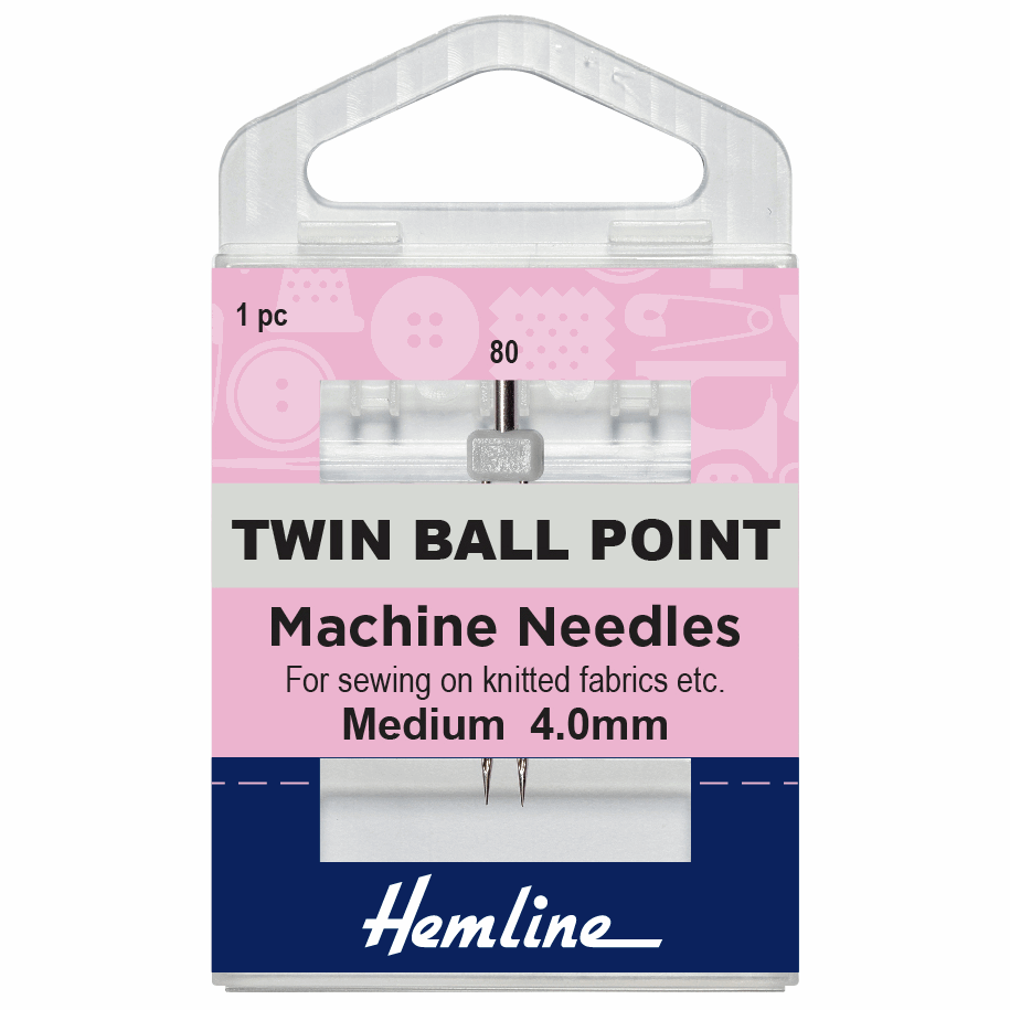 Twin Ballpoint Needles 4mm